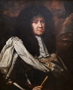 Portrait du roi Michael Korybut Wiśniowiecki avec un bâton - Workshop of Daniel Schultz